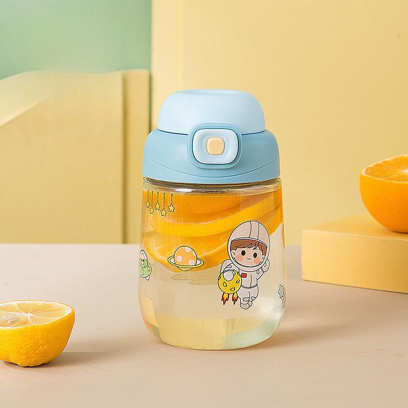 Šálek se slámou Girls Dobře vypadající nový přenosný hrnek na vodu Letní Odolný vůči vysokým teplotám Odolný proti pádu