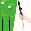 Golf Practice Aid: Swing Trainer with Corrective Grip, Extendable, Swing Aid, Distance Improvement, Ideal for Golf Practice and Hitting Practice.