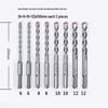 10-Piece Electric Hammer Drill Bit Set, Square & Round Shank (Sizes 4-14)