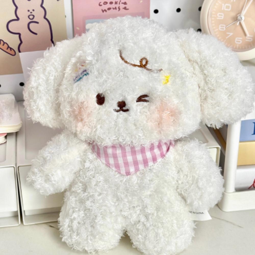 Soft Little Dog Plush Toy Puppy White Dog Doll Creative Small Dog Plush Doll  Birthday Gift