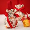 Drawstring Wedding Candy Bag Bowknot Chinese Style Handbag Portable New Year Gifts Bag  Party