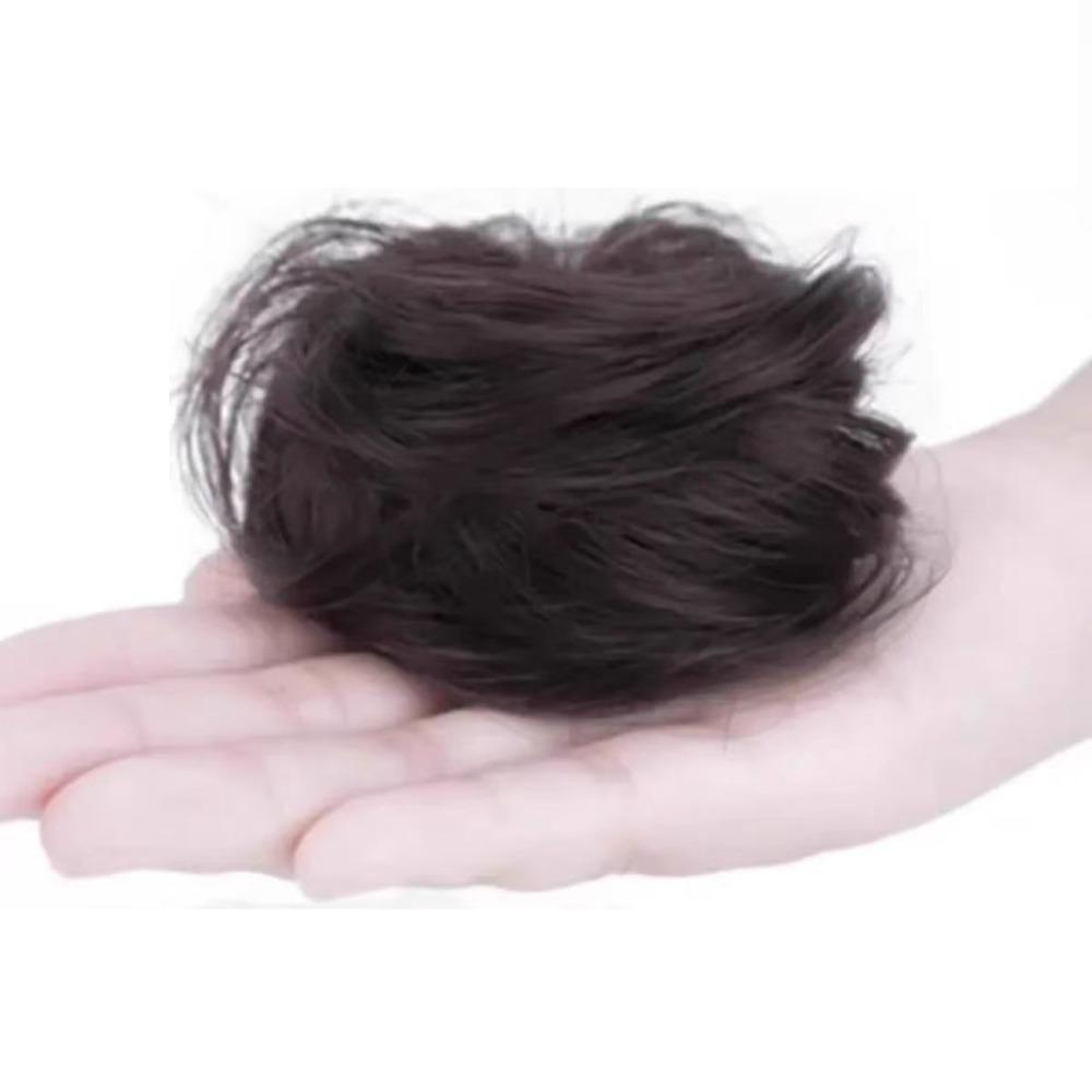 Fluffy Invisible Seamless Bun High Temperature Silk Hair Decoration New Hair Tie  Girls