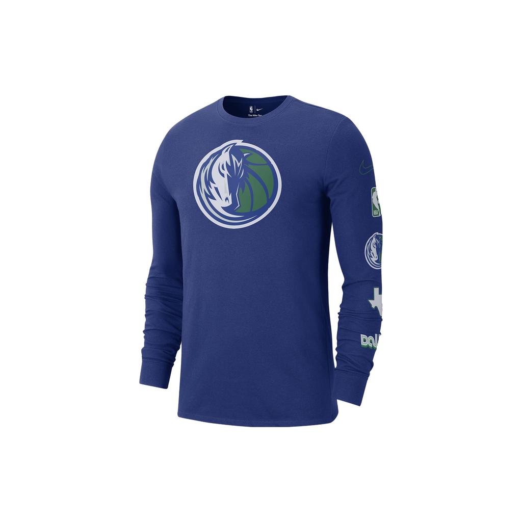 New Nike Nba Dallas Mavericks City Edition L/S T shirt DV6030-495