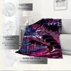 For Demon Slayer: Kimetsu No Yaiba-Themed Flannel Blanket, Glam Style, Digital Print, All-Season Comfort,  ,for Cozy Plush Flannel Cover104