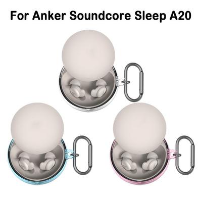 TPU Protective Case Shockproof Anti-Scratch Transparent Cover With Keychain Hook Clear for Anker Soundcore Sleep A20