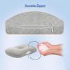 Ear Piercing Pillow for Side Sleepers with A Center Hole Office Travel Comfortable Removable Cover