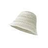 Summer Hollow Breathable Knitted Bucket Hat Thin Sun Hat Versatile Sunscreen New Bucket Basin Hat