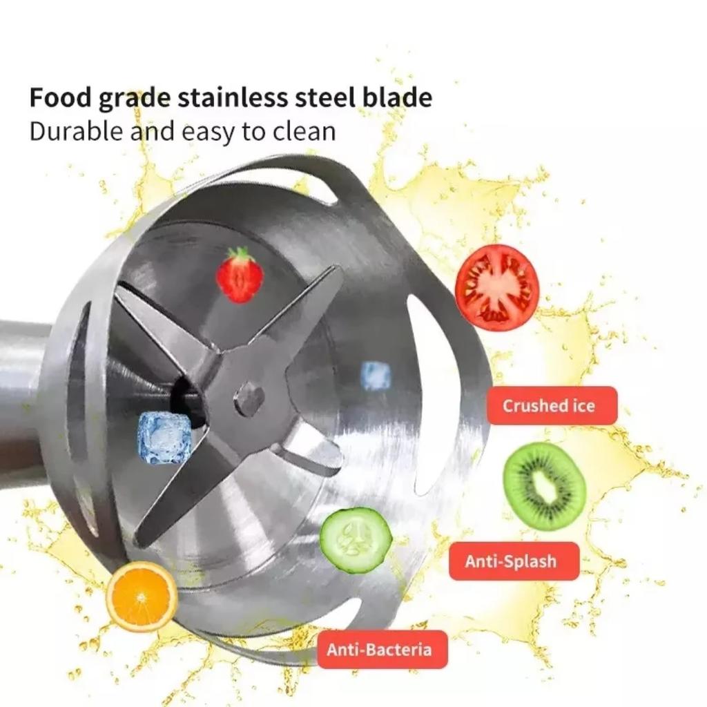 Houselin Standmixer 4-in-1 Handmixer, Elektromixer 1000W, Stabmixer, Zerkleinerer, Edelstahlklingen