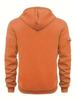 Men's European Size Casual Sport Hoodie with Zippered Arm Pocket - Autumn/Winter