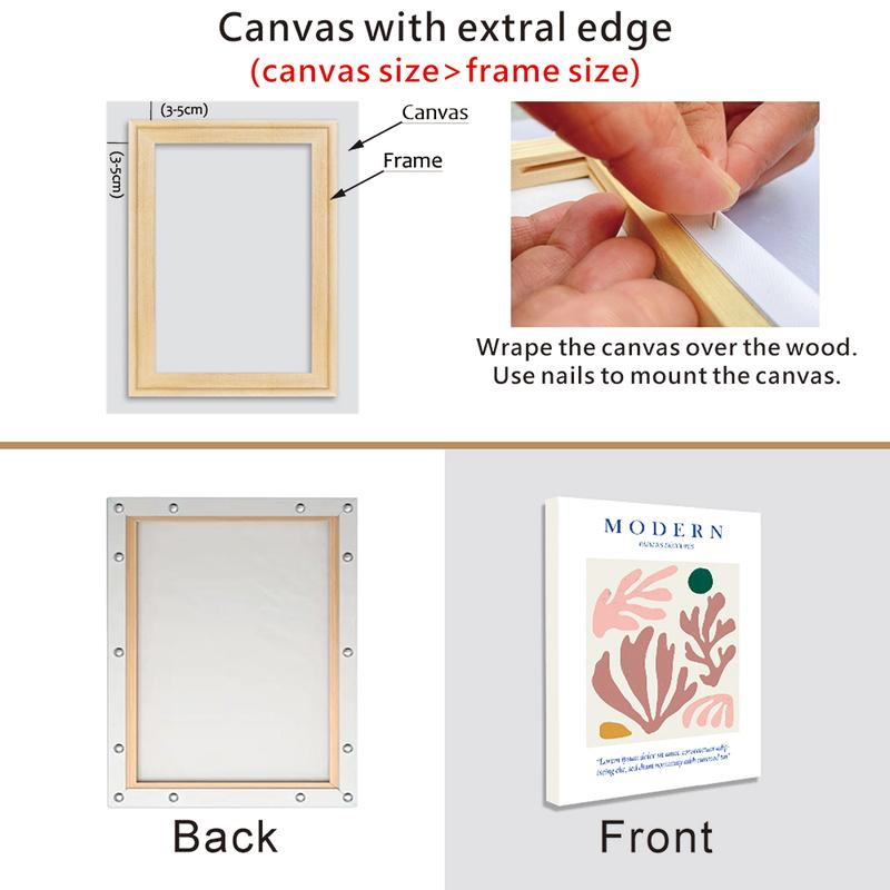 Square DIY Natural Wooden Pictures Frame For Wall Canvas 30X30 40X40 Frame Diamond Painting Large Size Picture Poster Wall Frame