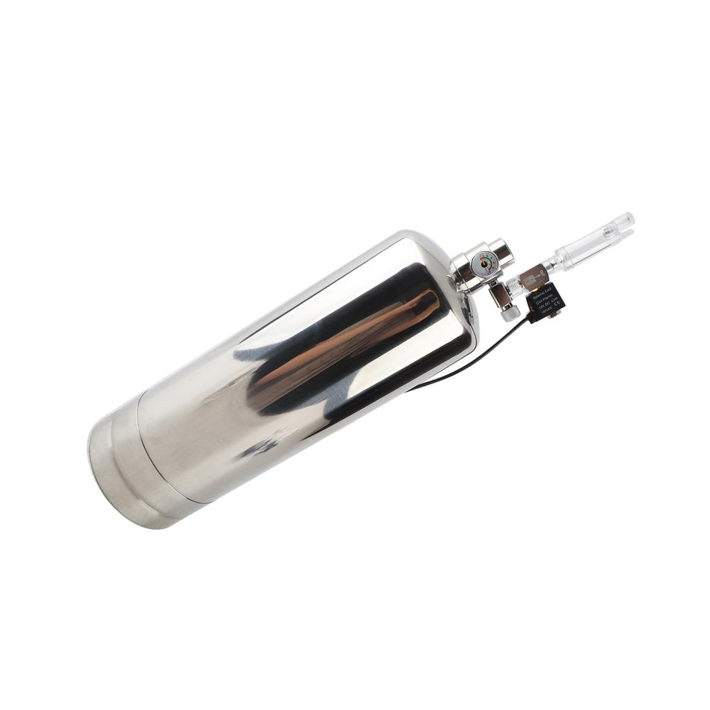 CO2 Generator System Aquarium Carbon Dioxide Generator Kit with Stainless Steel Bottle and Refiner