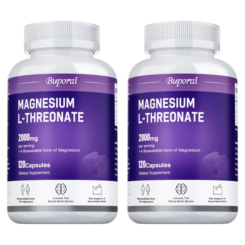 Buporui High-Absorption Magnesium Dietary Supplement, L-Threonine Magnesium, Supporting Daily Well-being and Cognitive Nutrition