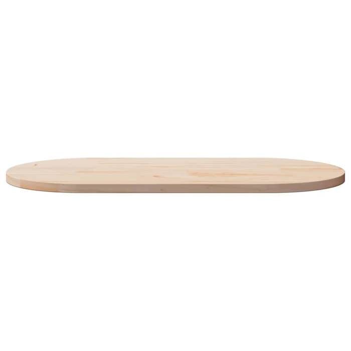 VidaXL Table Top 110x55x2.5 Cm Solid Pine Wood Oval 824365