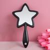 Pentagram Shape Handheld Mirror With Hanging Hole Beauty Make-up Mirror  Woman