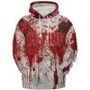 Spring And Autumn Fashion Men's Hoodie Bloody Horror 3D Print Hoodies Street Casual Boy Sweatshirt Men's Oversized Top Clothing