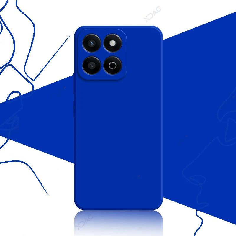 Luxury Square Liquid Silicone Cases for Honor 200 Smart 5G 360 Soft Phone Back Covers Honor200Smart Full Protective Bag