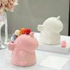 Fruit Fork with Storage Jar Stainless Steel Dessert Forks Salad Forks Food