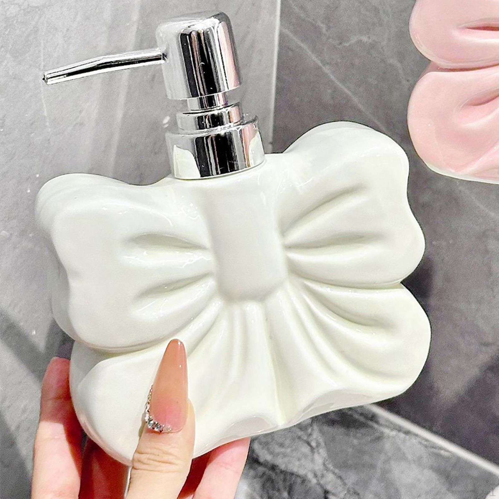 

Soap Dispenser with Pump ,Cute ,Refillable ,Decorative Lotion Bottle, Hand Bottle for Shampoo белый