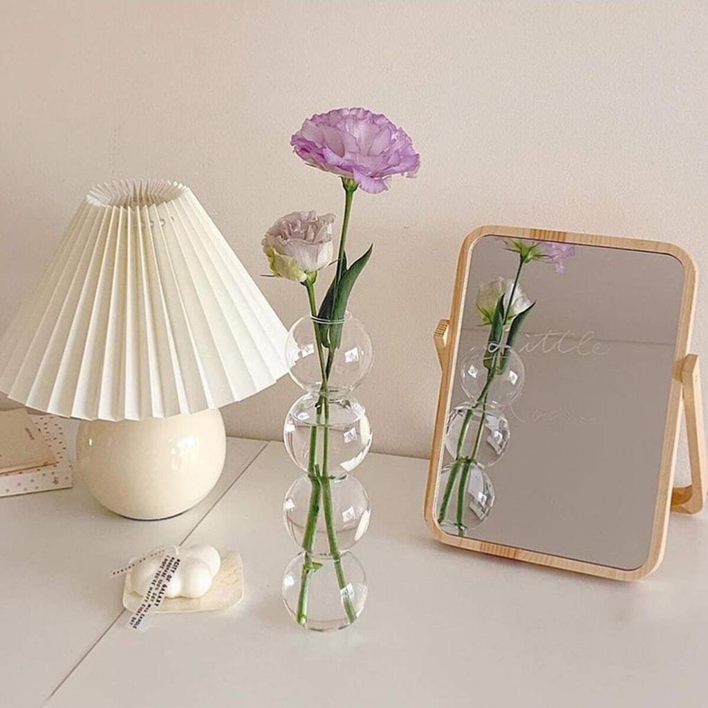 3pcs Transparent Bubble Glass Vase Crystal Ball Flower Vases Hydroponic Ball Art Flower Ware Tabletop Glass Bottle room Decor
