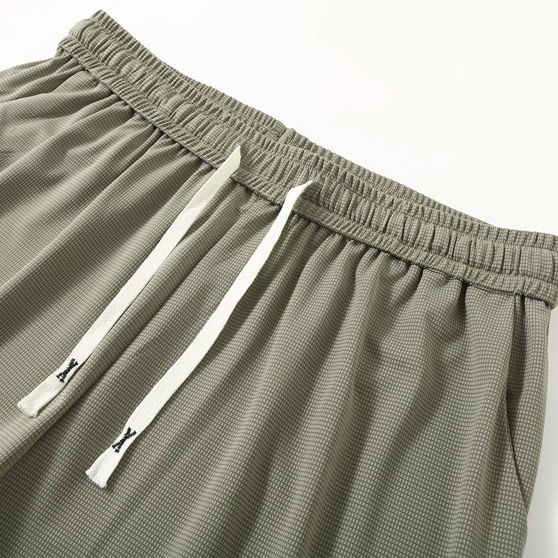 Men's Plus Size Quick Dry Athletic Shorts, Breathable Elastic Waist Sport Pants (5XL-12XL)