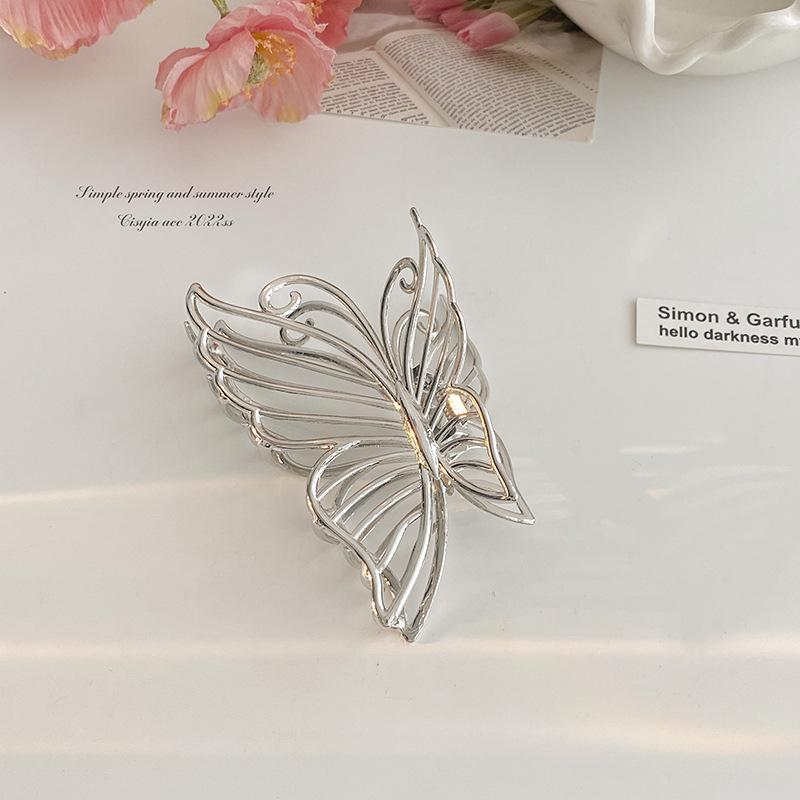 

Премиальная металлическая шпилька-бабочка - большая заколка для волос для женщин