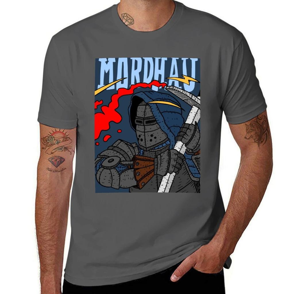 Mordhau, der Ritterschwertschlag. Videospielkunst. T-Shirt T-Shirts mit Druck Basic T-Shirt T-Shirt