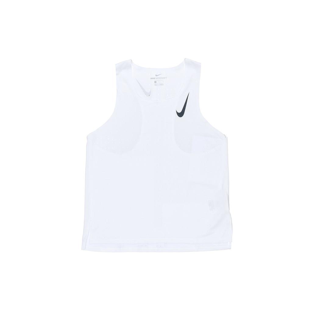 Nike Aeroswift V-Neck Running Vest Men Tops White CJ7836-100