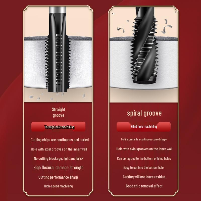 Tiangong High-Performance Molybdenum-Plated 6542 High-Speed Steel Screw Tap