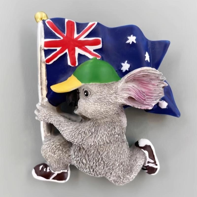 Australia Fridge Stickers Phillip Island Travel Souvenirs Parrot Kangroo Kaola Fridge Magnets Home Decoration Wedding Gifts