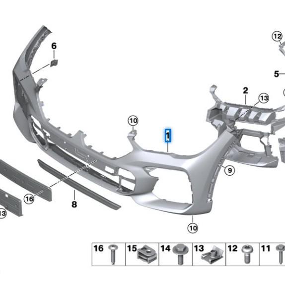 51118098864 Front Bumper Assembly for BMW X6 G06