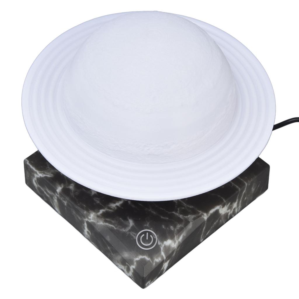 LED Saturn Nachtlicht 3 Farbmodi 3D-gedruckte Magnetschwebe Mondlampe für den Haushalt