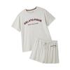 Gelato Pique Casual Rayon Logo T-Shirt Shorts Set PWCT264201 Ladies
