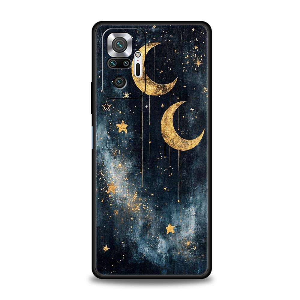 Fashion Starry Sky Stars Phone Case Cover for Redmi 14C 10C Note 15 14 13 12 10 11 K40 Pro Plus 5G Shockproof Soft TPU Shell