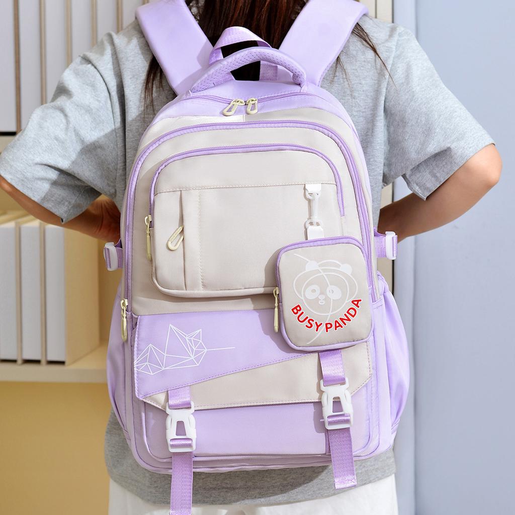 School bag new color matching college students large capacity lightweight versatile large capacity backpack travel backpack