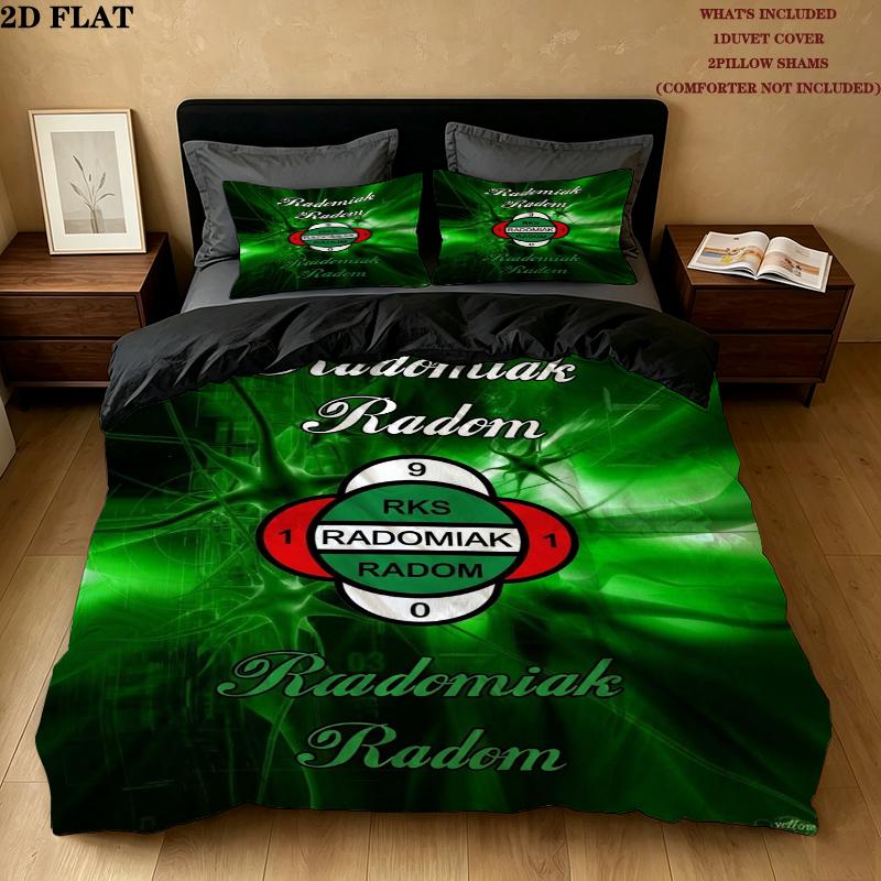 Radomiak Radom Pattern Bedding uilt Set uilt Cover Pillowcase Home Decoration Birthday Gift (1 * duvet cover + 2 * pillowcase without core)