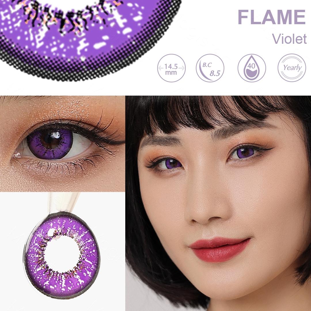 (0~-8.00)Lenti a contatto colorate JewelLens 2 pezzi Anime Cosplay -7.00