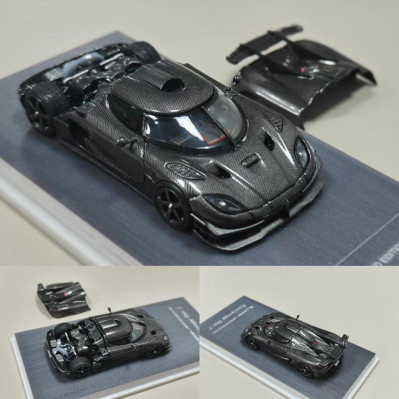 In Stock:1:64 Full Carbon Texture One:1. Alloy Die-cast Miniature Simulation Car Model with Openable Back Cover,festival Gift