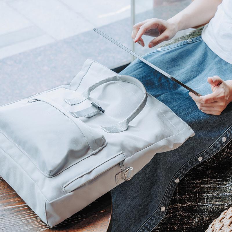 Large Capacity Crossbody Laptop Backpack with Air Cushion Protection for Business Trips