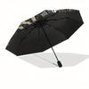 Tree of Life Skull Art Sticker DecalUmbrella, Portable 3-Fold Compact Umbrella for Men & Women Gift