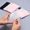 AxeWoodz 12pcs A6 Cash Envelopes Zipless Budget Envelopes Frosted PP Binder Pockets 2 Pocket Planner Erts for 6 Ring Binder