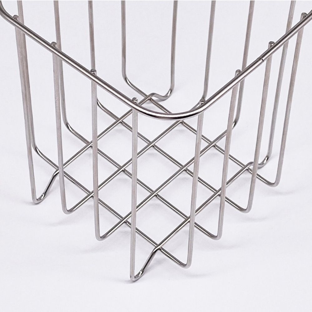 Multifunctional Trash Bag Holder Stainless Steel Rubbish Drain Basket  Organizational Tool