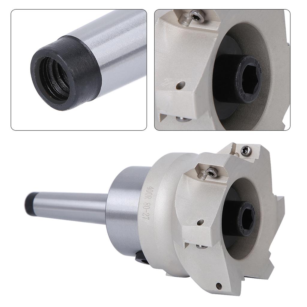 MT2 FMB27 Collet Chuck Holder 80276 Flute Milling Cutter 1604APMT Milling Inserts(10PCS Milling