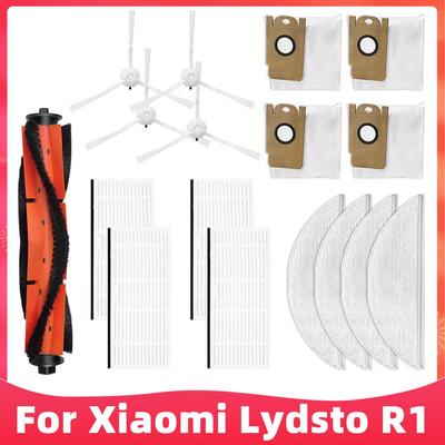 Apto para Aspiradora Robot Xiaomi Lydsto R1 Piezas de Repuesto Cepillo Principal Cepillo Lateral Filtro Hepa Mopa Bolsa de Polvo Accesorios de Repuesto