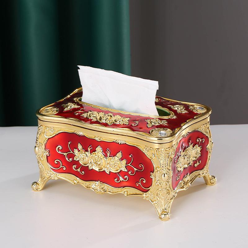 European Style Creative Tissue Box for Living Room, Coffee Table, Bedroom, Beauty Salon, and KTV