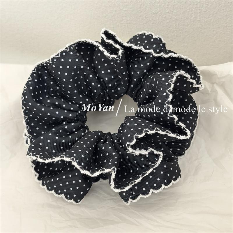 

Waist Cinching Large Intestine Hair Band, High-end Ponytail Hair Elastic, Elegant Headband, Hair Tying Rope, Hair Knot Decoration чорний