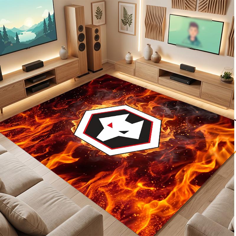 Wolverhampton Wanderers Football Print Crystal Velvet Rug, Comfortable Water Absorbent Non Slip Indoor Floor Carpet