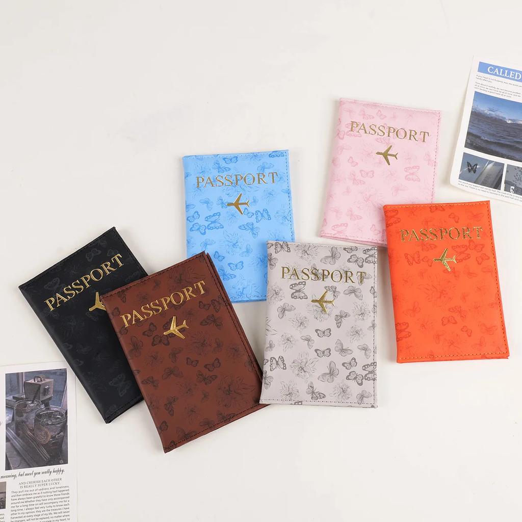 New Travel Passport Holder Cover Case for Women Men PU Leather Card Ticket Passport Covers Holder Protective Accessories