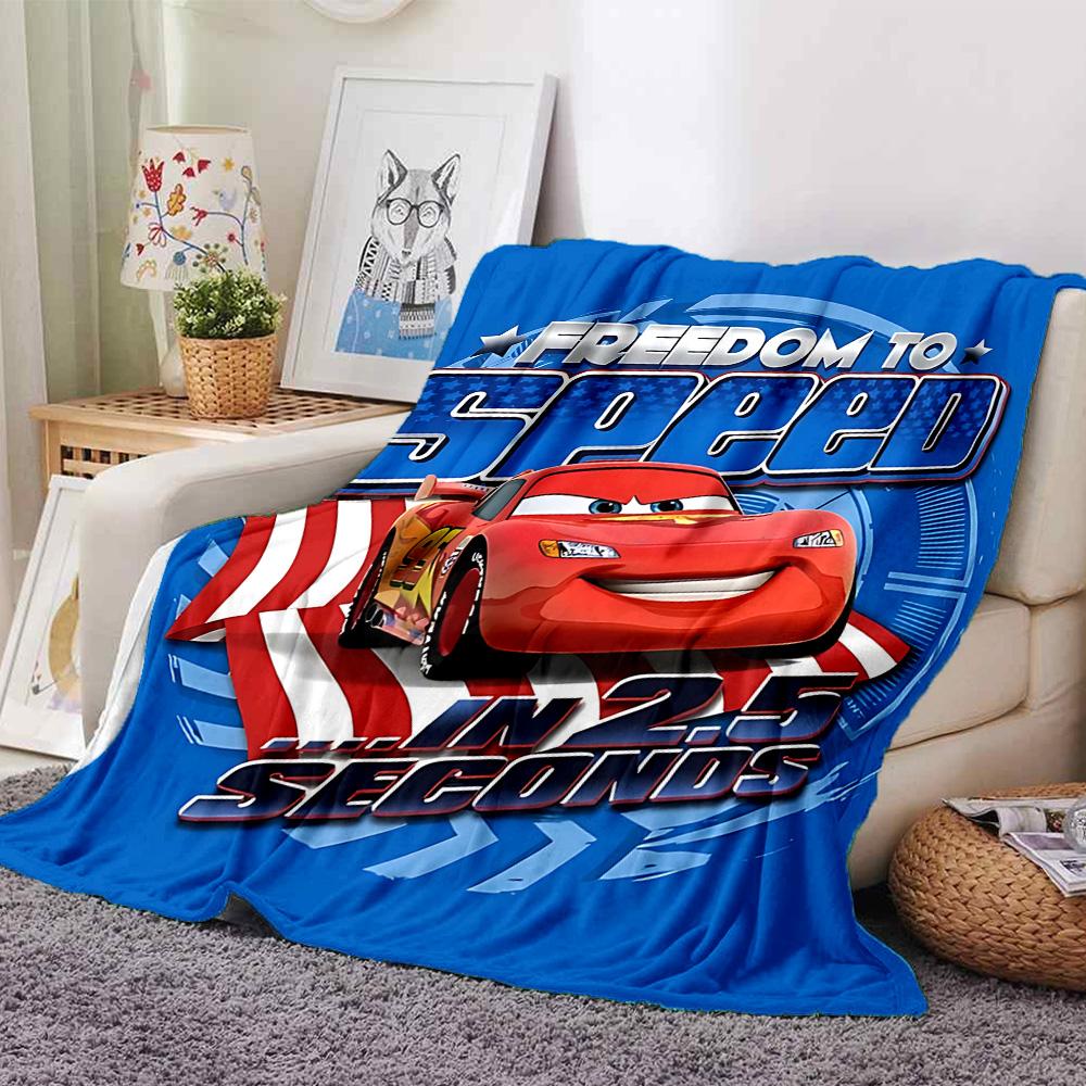 1pc Mcqueen Flannel Blanket,Ultra Soft Warm Plush Throw for Home Bedroom Bed Sofa Cover Camping Picnic gift Y71713