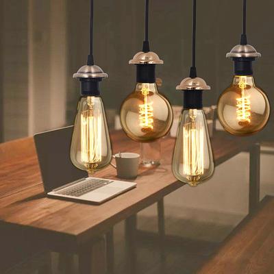 Retro Vintage Incandescent Pendant Light Bulb Holder Lamp Base E27