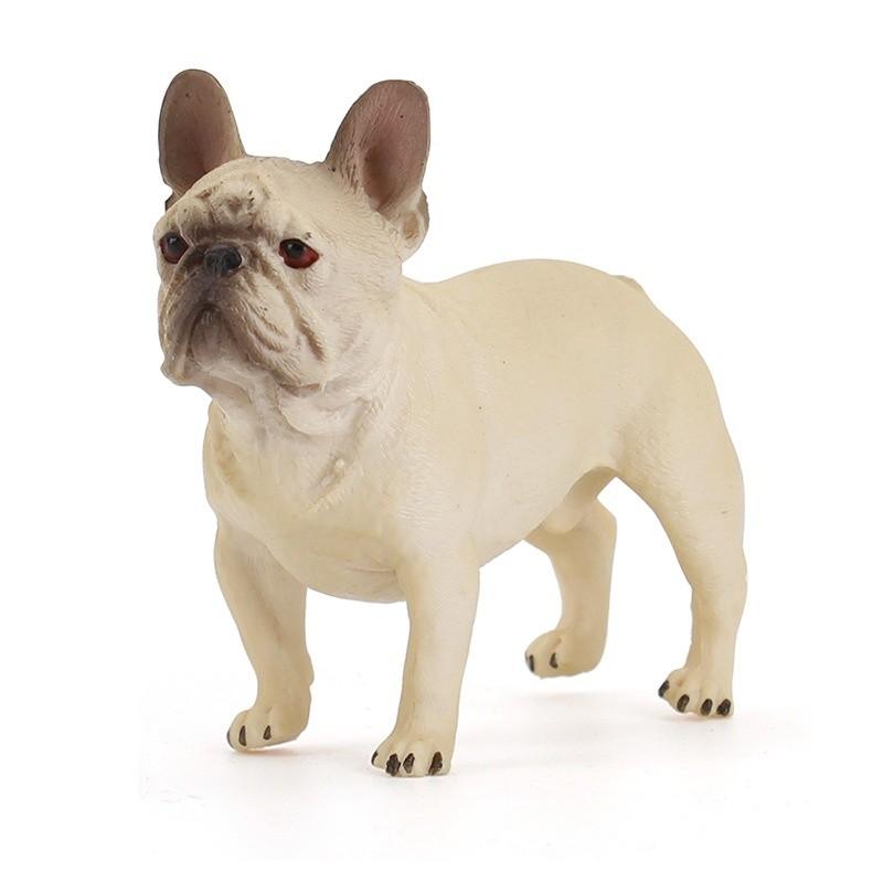 

Bulldog Figurine Pvc Craft Toy For Miniature Garden And Micro Landscape White